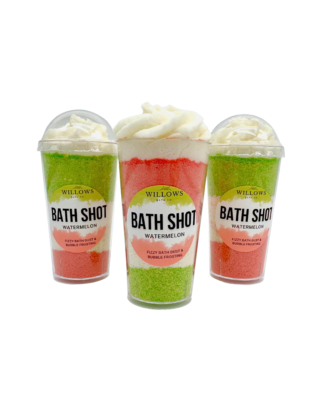 Watermelon Bath Shot | Fizzy Bath Powder & Bubble Frosting