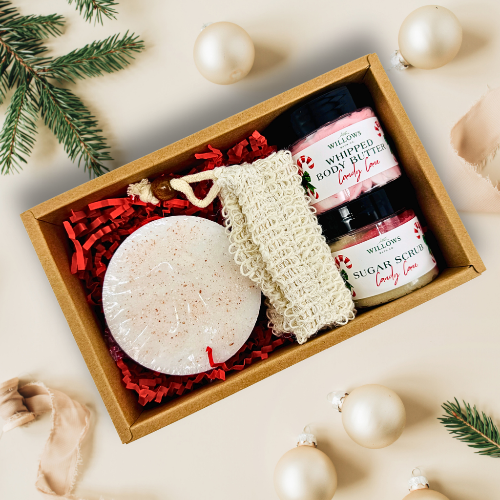 Candy Cane Spa Gift Box