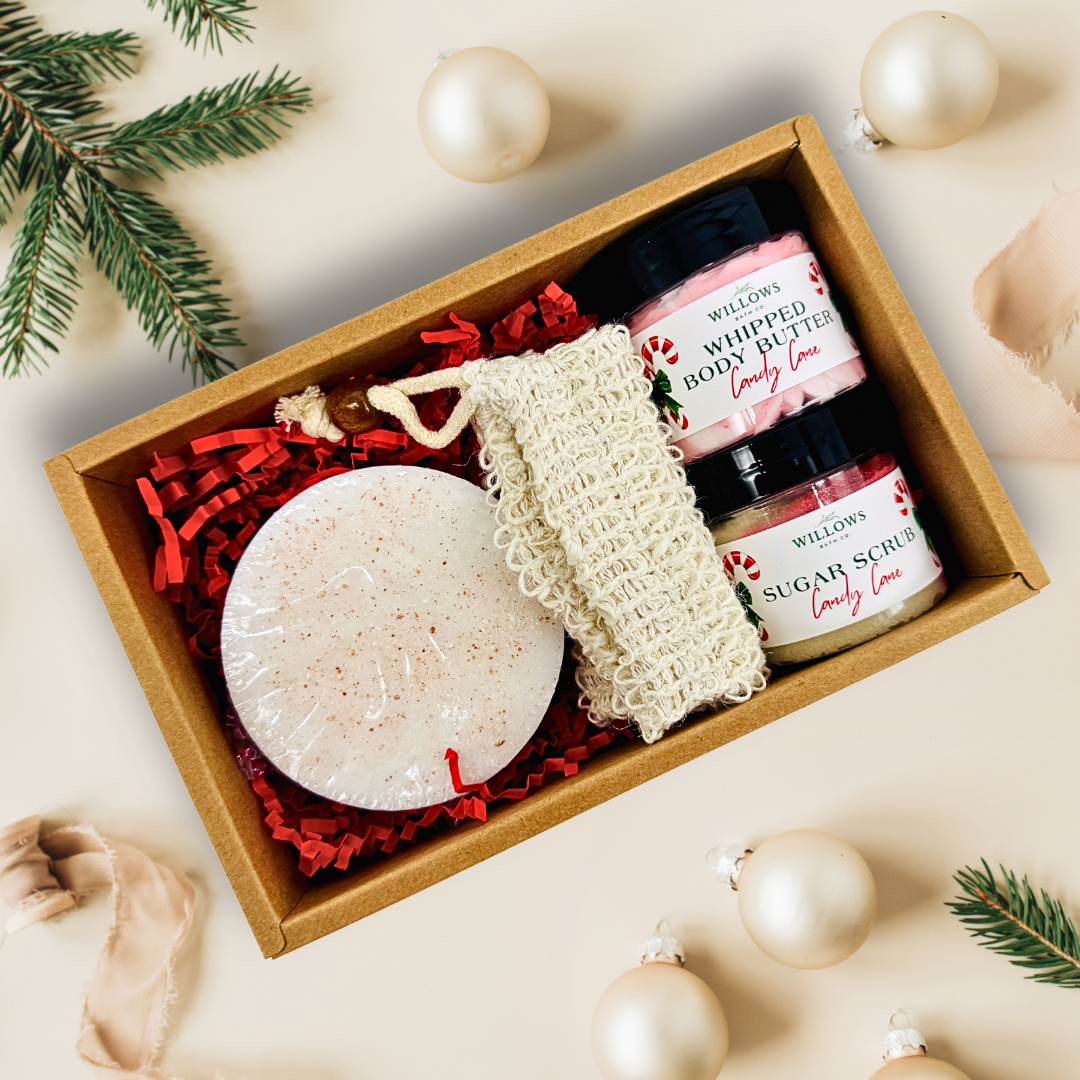 Candy Cane Spa Gift Box