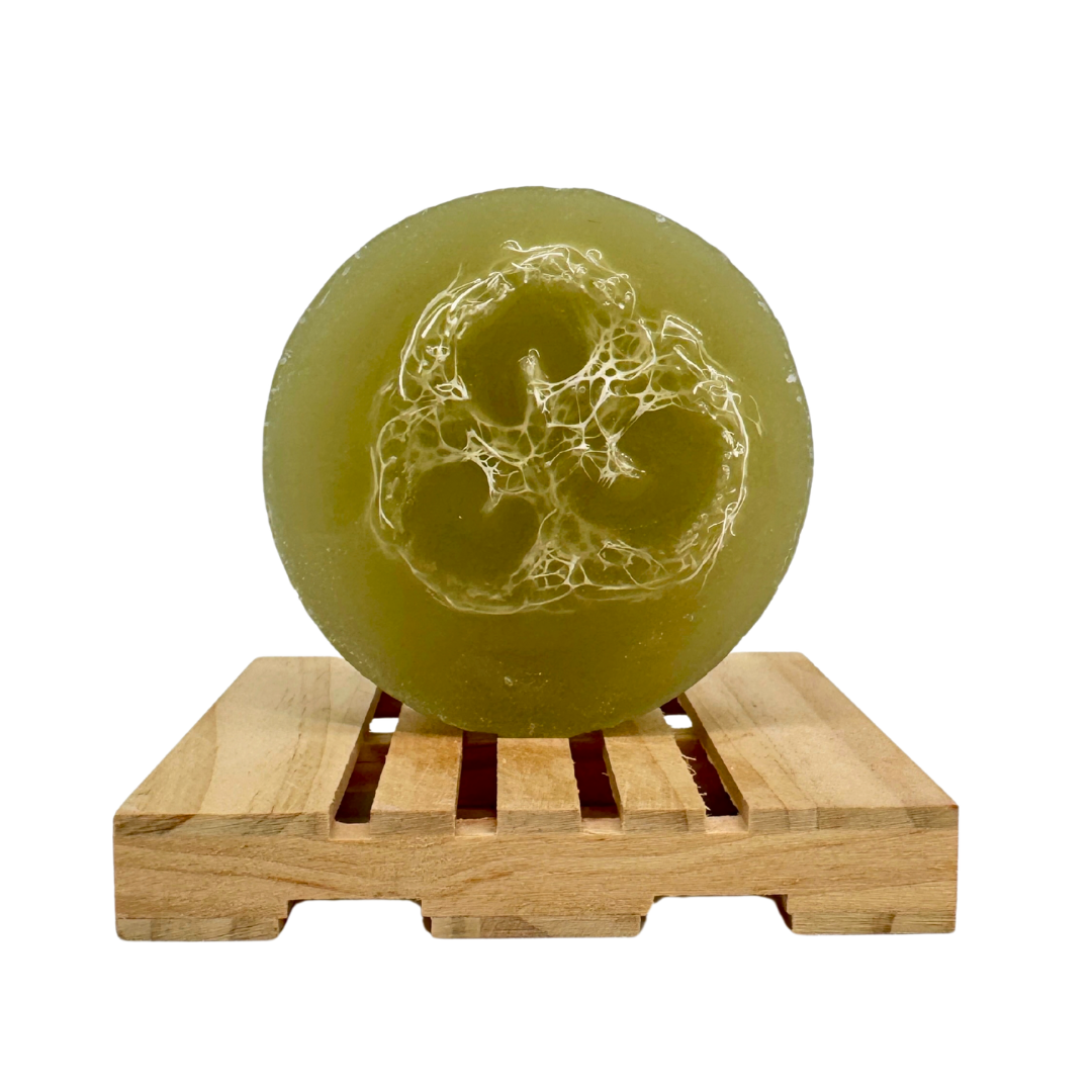 Mahogany Teakwood Loofah Soap